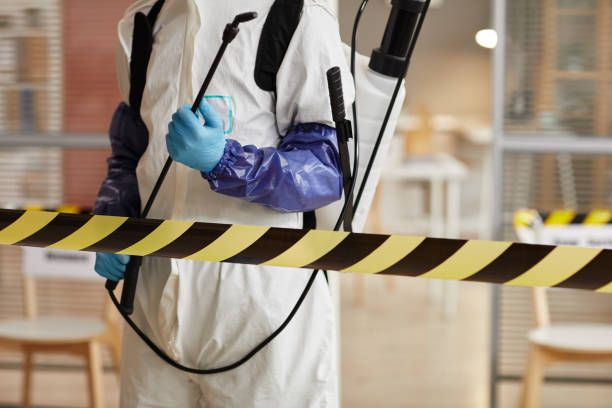 Professional Biohazard Cleanup technician working in Kingston, MA